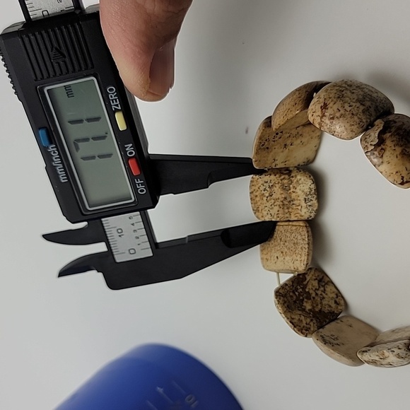 Picture, Owyhee or Landscape Jasper Beaded Stretch Bracelet US Size 7.50" Unisex - Picture 10 of 11